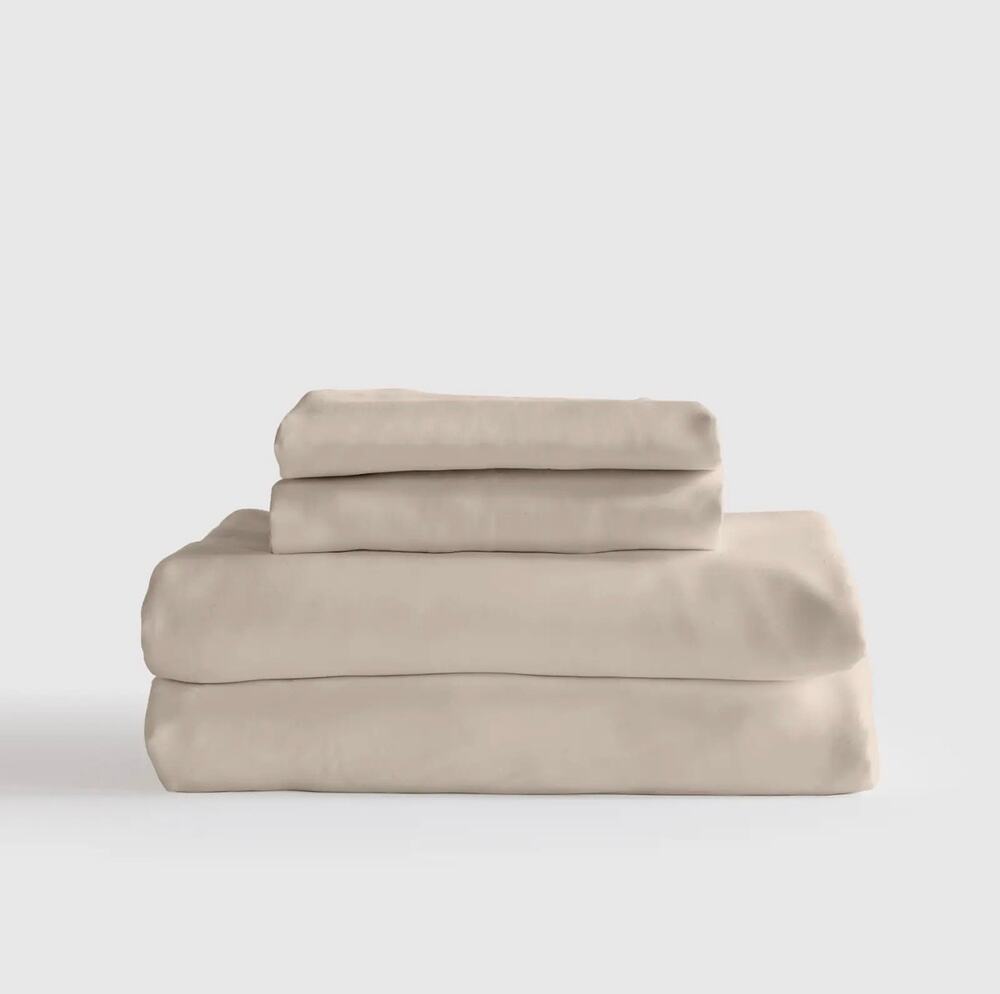 Quince Bamboo Sheet Set Cal King in Sand NWT